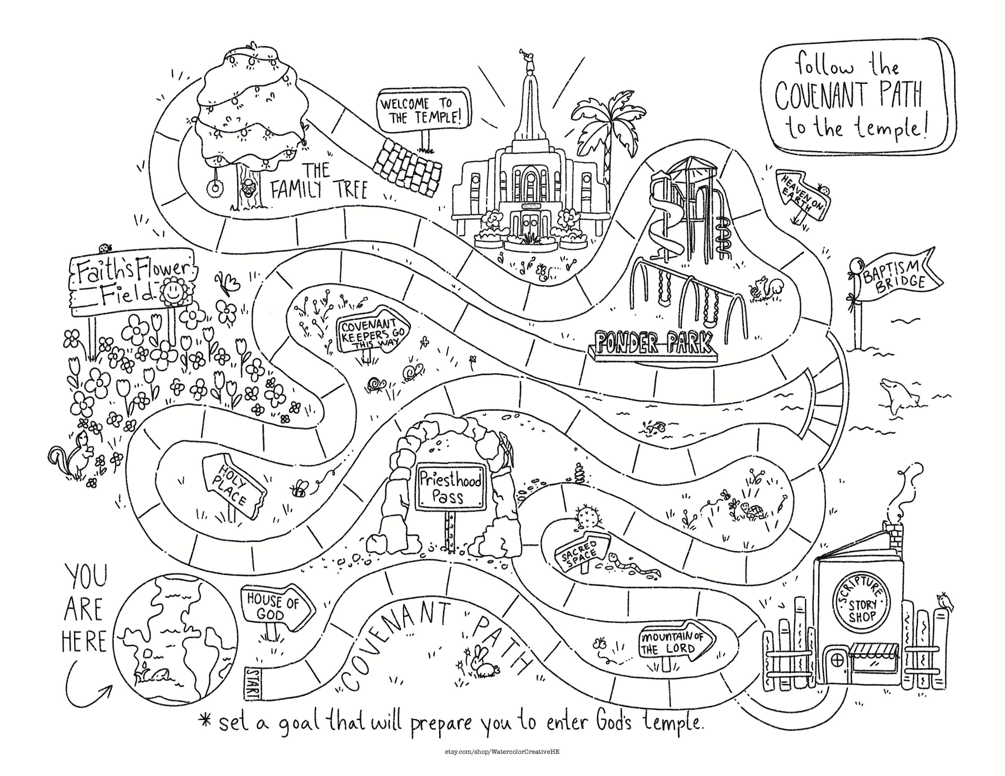 boardgame in black and white to the temple